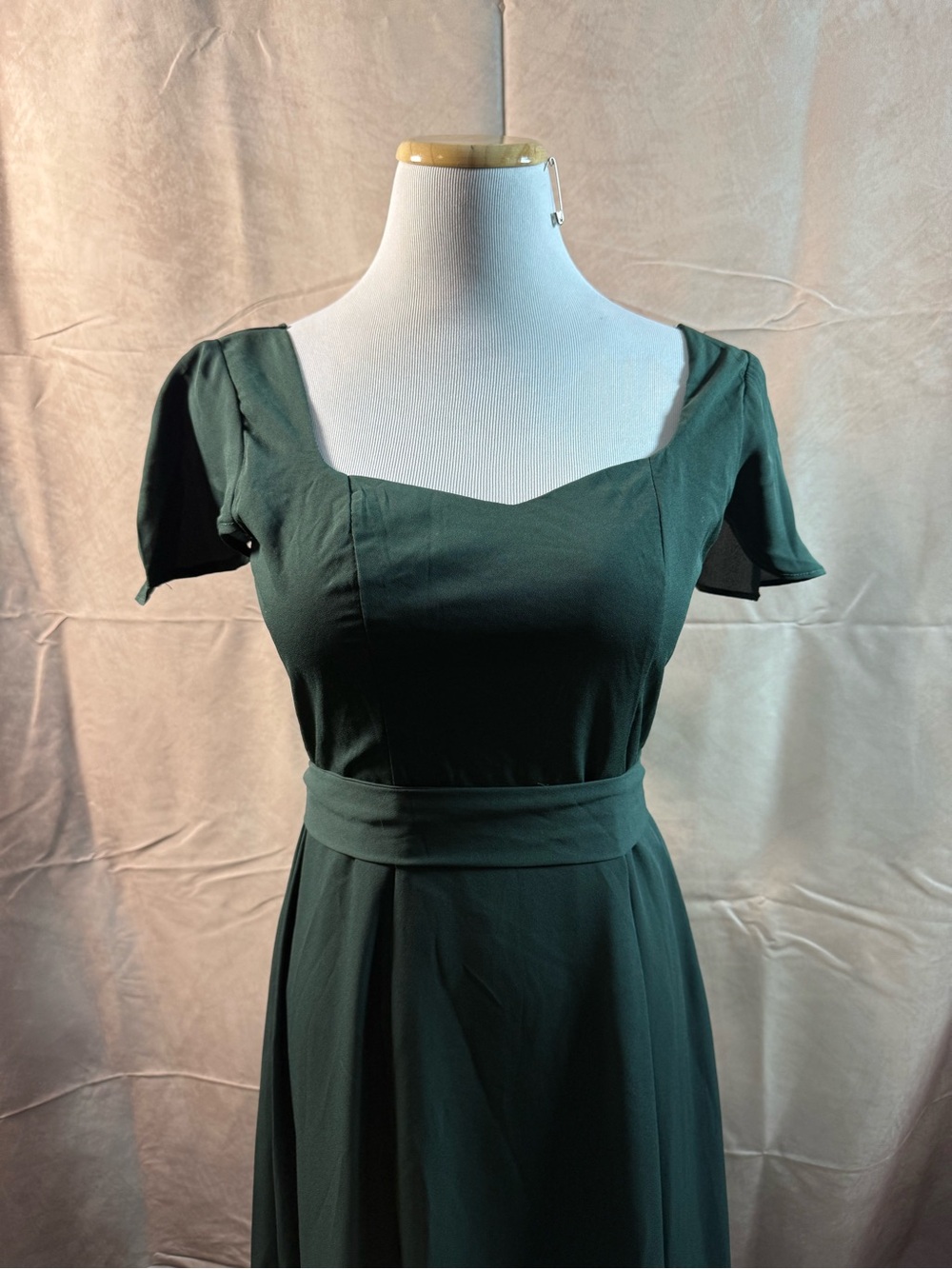 43-bohme Deep Green Square-Neck Maxi Dress - Picture 2 of 6